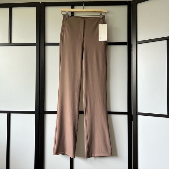[6] NWT 2024 Lululemon Athletica Smooth Fit Pull On High Rise Pant Taupetastic - Picture 3 of 11